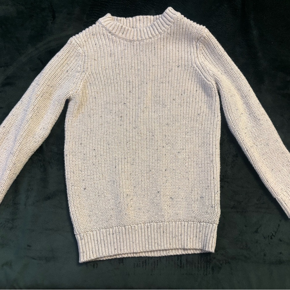 Classic Crewneck Children's Sweater in Cream
